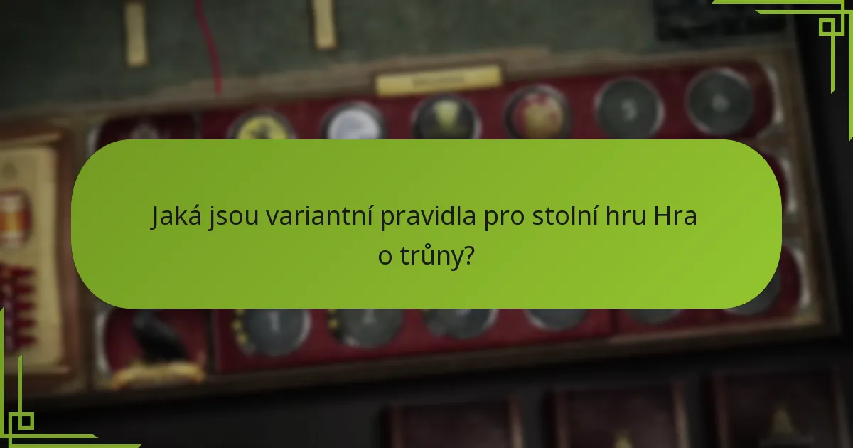 Jaký je celkový dopad variantních pravidel a změn rodů na hru?