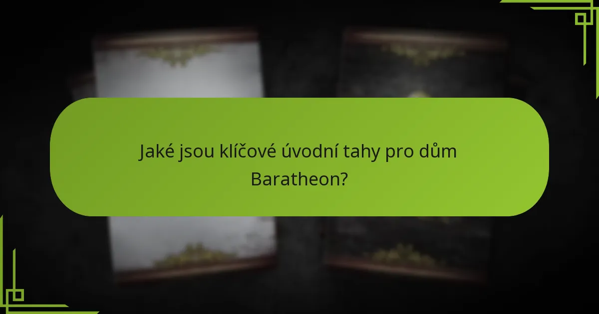 Jak se dům Baratheon srovnává s ostatními frakcemi?
